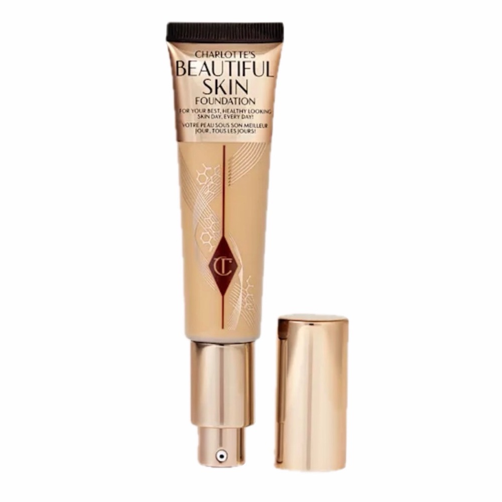 $52 Retail NIB Charlotte Tilbury Beautiful Skin Foundation - 10 Warm - Picture 2 of 10